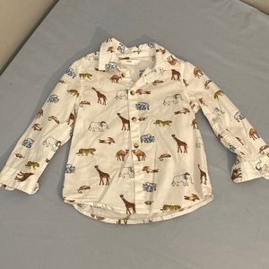 Brand new never worn M&S animal print button down